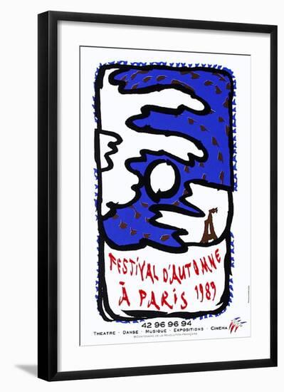 Expo Festival D'Automne-Pierre Alechinsky-Framed Collectable Print