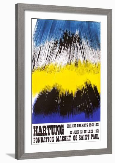 Expo Fondation Maeght-Hans Hartung-Framed Premium Edition