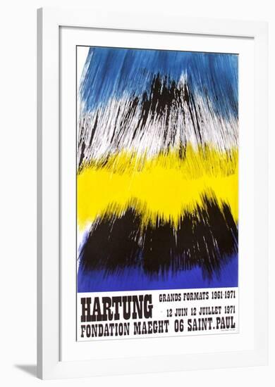 Expo Fondation Maeght-Hans Hartung-Framed Premium Edition