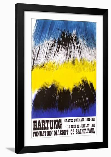 Expo Fondation Maeght-Hans Hartung-Framed Premium Edition