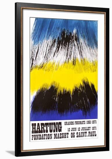 Expo Fondation Maeght-Hans Hartung-Framed Premium Edition