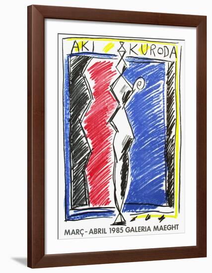 Expo Galeria Maeght 1985-Aki Kuroda-Framed Collectable Print