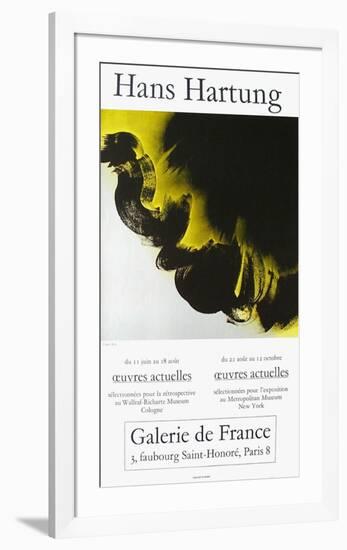 Expo Galerie De France-Hans Hartung-Framed Collectable Print