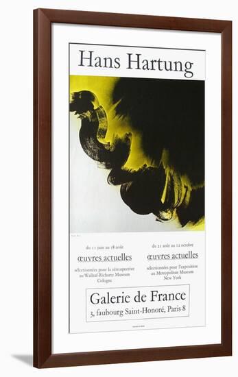 Expo Galerie De France-Hans Hartung-Framed Collectable Print