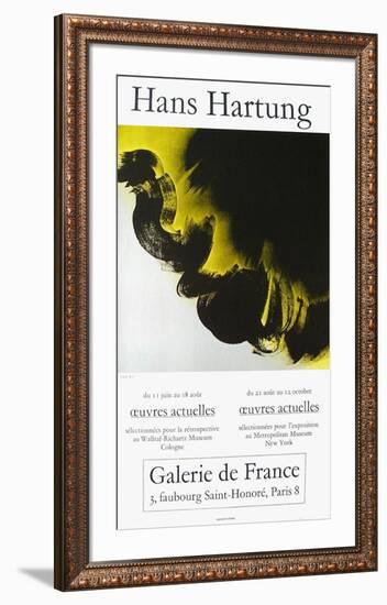 Expo Galerie De France-Hans Hartung-Framed Collectable Print