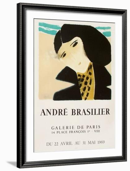 Expo Galerie De Paris-Andre Brasilier-Framed Collectable Print