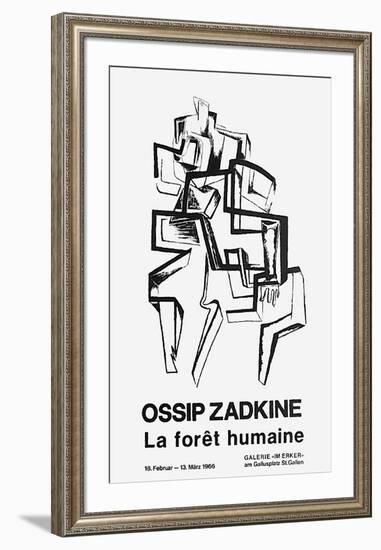 Expo Galerie Im Erker La Forêt Humaine-Ossip Zadkine-Framed Collectable Print