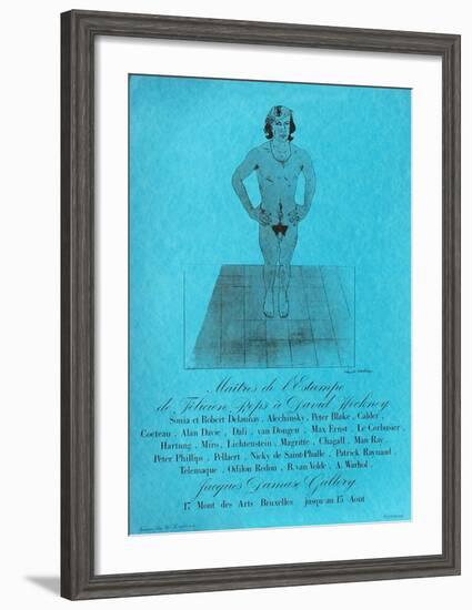 Expo Galerie Jacques Damase-David Hockney-Framed Art Print