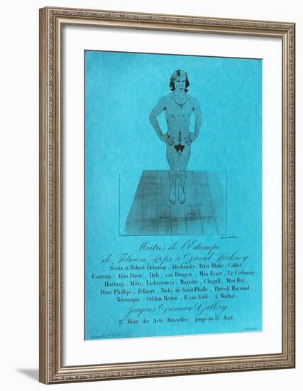 Expo Galerie Jacques Damase-David Hockney-Framed Art Print