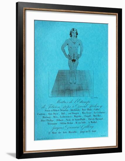 Expo Galerie Jacques Damase-David Hockney-Framed Art Print