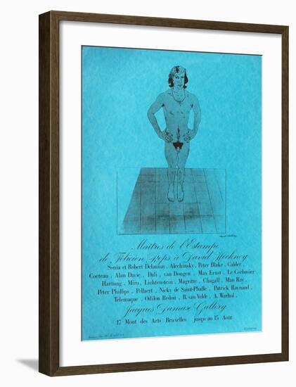 Expo Galerie Jacques Damase-David Hockney-Framed Art Print