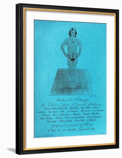 Expo Galerie Jacques Damase-David Hockney-Framed Art Print