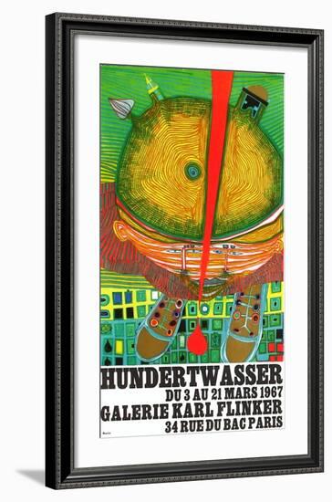 Expo Galerie Kark Finkler-Friedensreich Hundertwasser-Framed Premium Edition