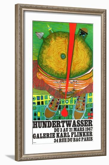 Expo Galerie Kark Finkler-Friedensreich Hundertwasser-Framed Premium Edition