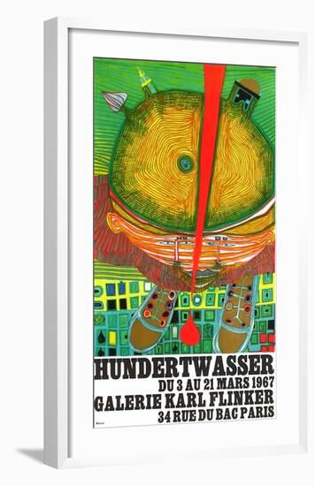 Expo Galerie Kark Finkler-Friedensreich Hundertwasser-Framed Premium Edition