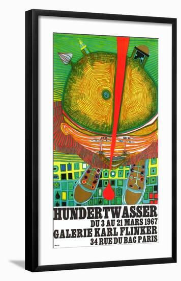 Expo Galerie Kark Finkler-Friedensreich Hundertwasser-Framed Premium Edition