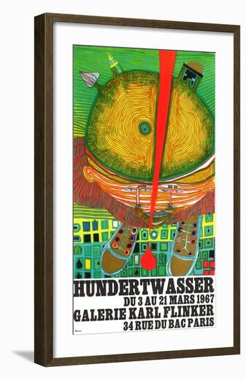 Expo Galerie Kark Finkler-Friedensreich Hundertwasser-Framed Premium Edition