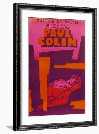 Expo Galerie La Boétie-Paul Colin-Framed Premium Edition