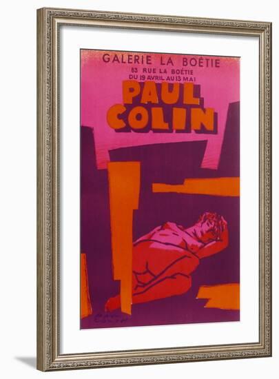 Expo Galerie La Boétie-Paul Colin-Framed Premium Edition