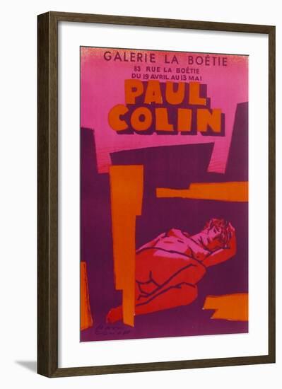 Expo Galerie La Boétie-Paul Colin-Framed Premium Edition