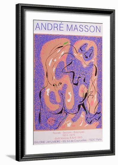 Expo Galerie Lahumière-André Masson-Framed Collectable Print