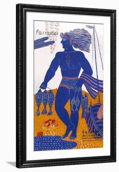 Expo Galerie Le Chapitre (Le Pêcheur)-Alexandre Fassianos-Framed Collectable Print