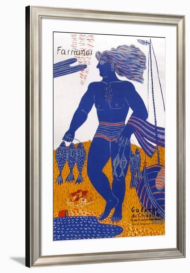 Expo Galerie Le Chapitre (Le Pêcheur)-Alexandre Fassianos-Framed Collectable Print