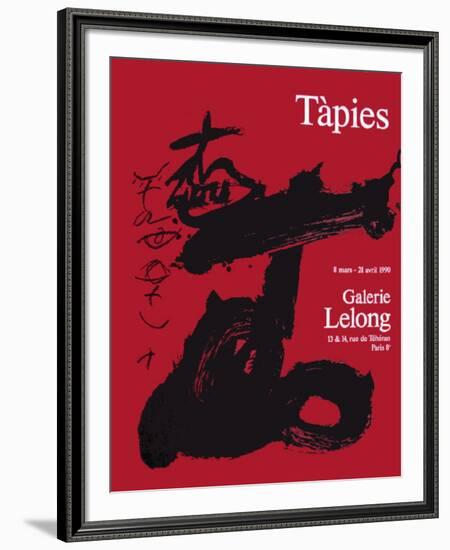 Expo Galerie Lelong 90-Antoni Tapies-Framed Collectable Print