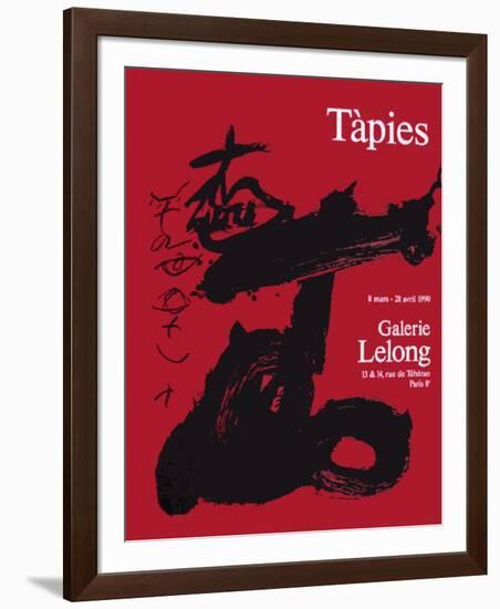 Expo Galerie Lelong 90-Antoni Tapies-Framed Collectable Print