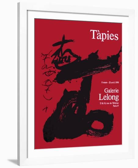 Expo Galerie Lelong 90-Antoni Tapies-Framed Collectable Print