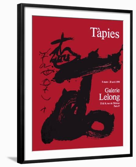 Expo Galerie Lelong 90-Antoni Tapies-Framed Collectable Print