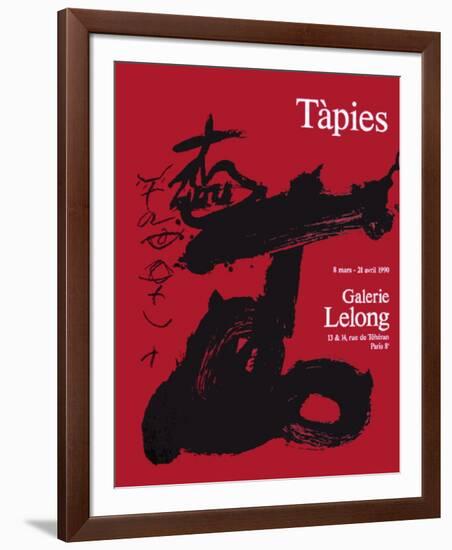 Expo Galerie Lelong 90-Antoni Tapies-Framed Collectable Print