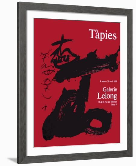 Expo Galerie Lelong 90-Antoni Tapies-Framed Collectable Print