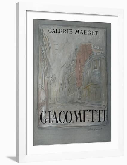 Expo Galerie Maeght 54-Alberto Giacometti-Framed Collectable Print