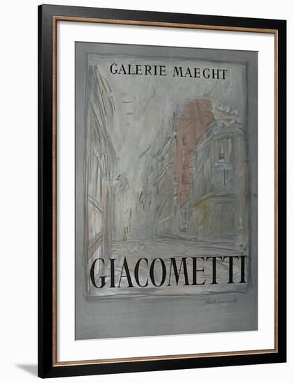 Expo Galerie Maeght 54-Alberto Giacometti-Framed Collectable Print