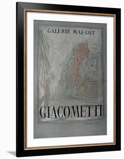 Expo Galerie Maeght 54-Alberto Giacometti-Framed Collectable Print