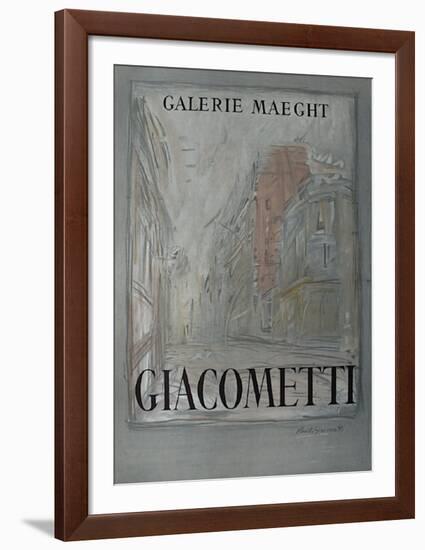 Expo Galerie Maeght 54-Alberto Giacometti-Framed Collectable Print