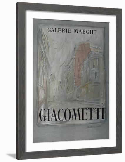 Expo Galerie Maeght 54-Alberto Giacometti-Framed Collectable Print