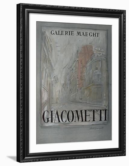 Expo Galerie Maeght 54-Alberto Giacometti-Framed Collectable Print