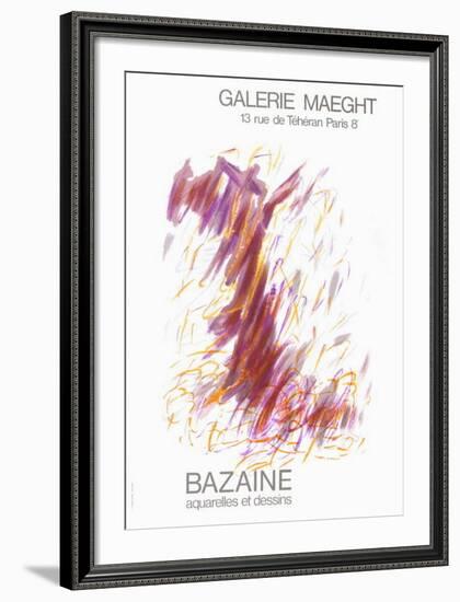 Expo Galerie Maeght 68-Jean Bazaine-Framed Collectable Print