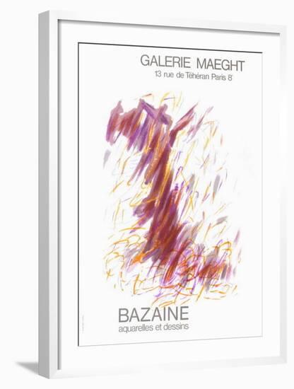 Expo Galerie Maeght 68-Jean Bazaine-Framed Collectable Print