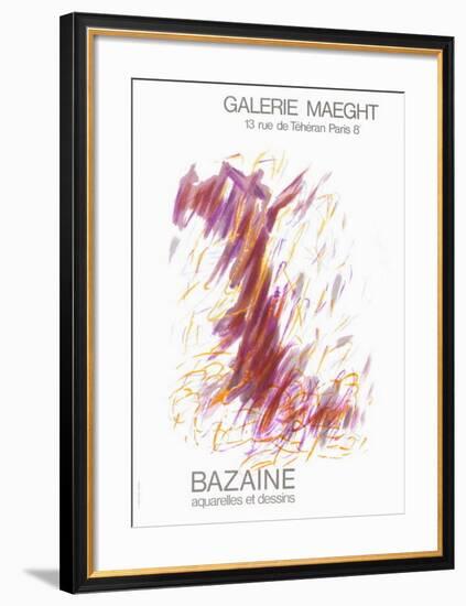 Expo Galerie Maeght 68-Jean Bazaine-Framed Collectable Print