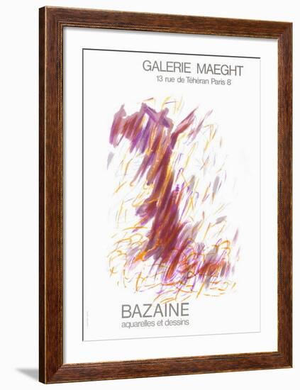 Expo Galerie Maeght 68-Jean Bazaine-Framed Collectable Print