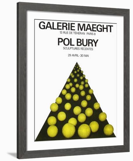 Expo Galerie Maeght 69-Pol Bury-Framed Collectable Print