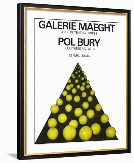 Expo Galerie Maeght 69-Pol Bury-Framed Collectable Print