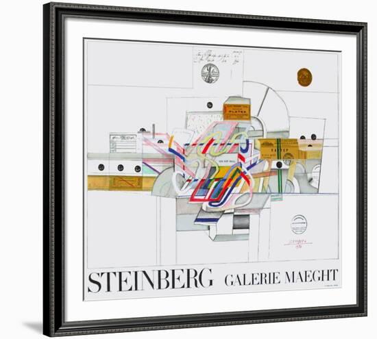 Expo Galerie Maeght 70-Saul Steinberg-Framed Collectable Print