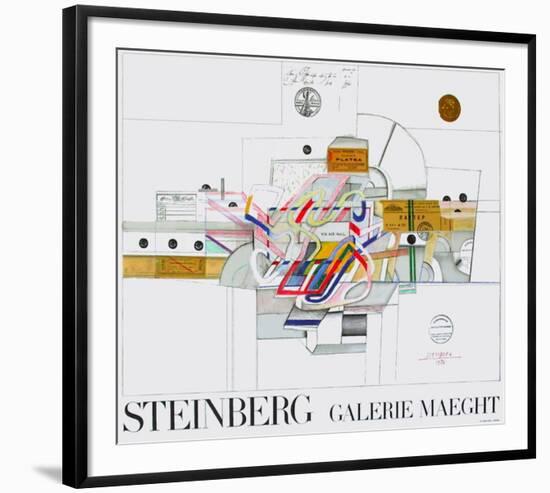 Expo Galerie Maeght 70-Saul Steinberg-Framed Collectable Print