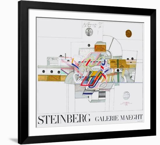 Expo Galerie Maeght 70-Saul Steinberg-Framed Collectable Print