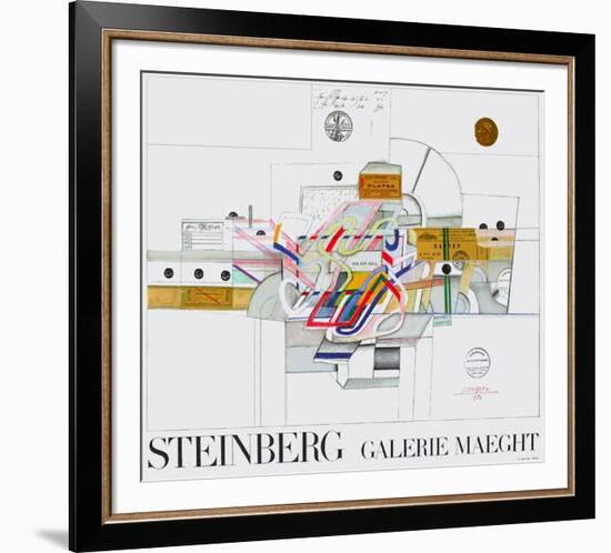 Expo Galerie Maeght 70-Saul Steinberg-Framed Collectable Print