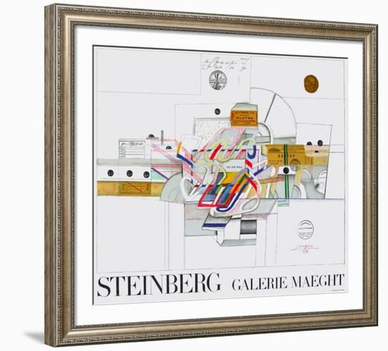 Expo Galerie Maeght 70-Saul Steinberg-Framed Collectable Print